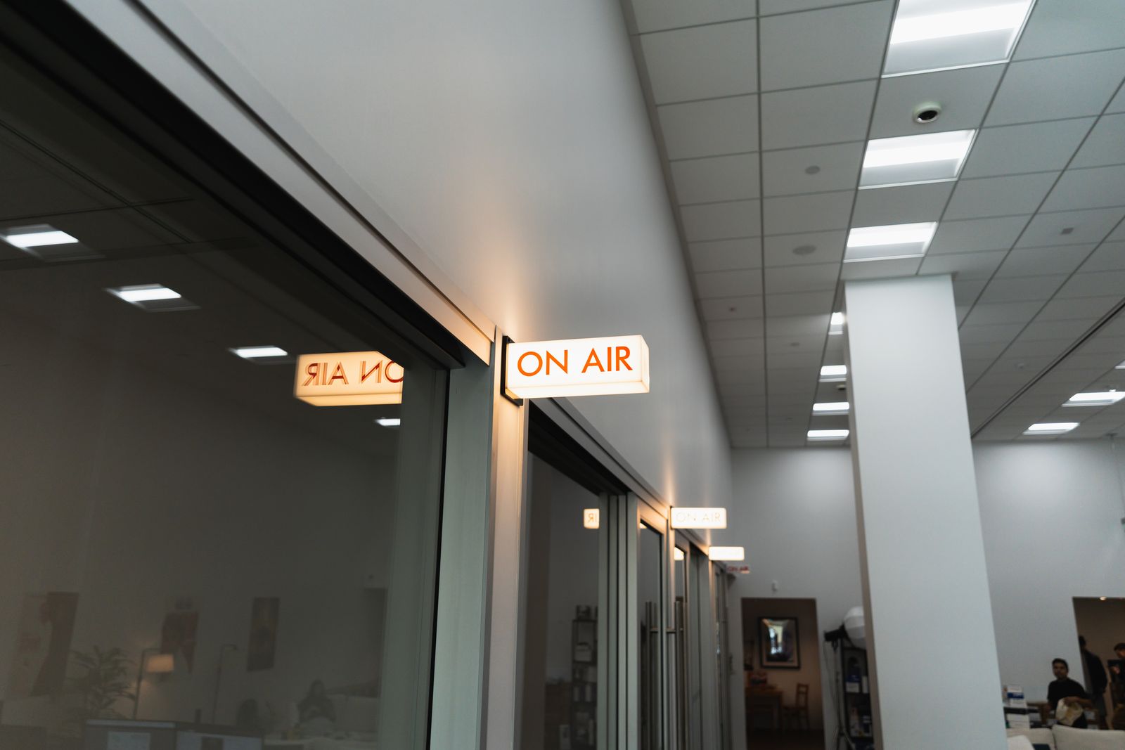 The ON AIR hallway